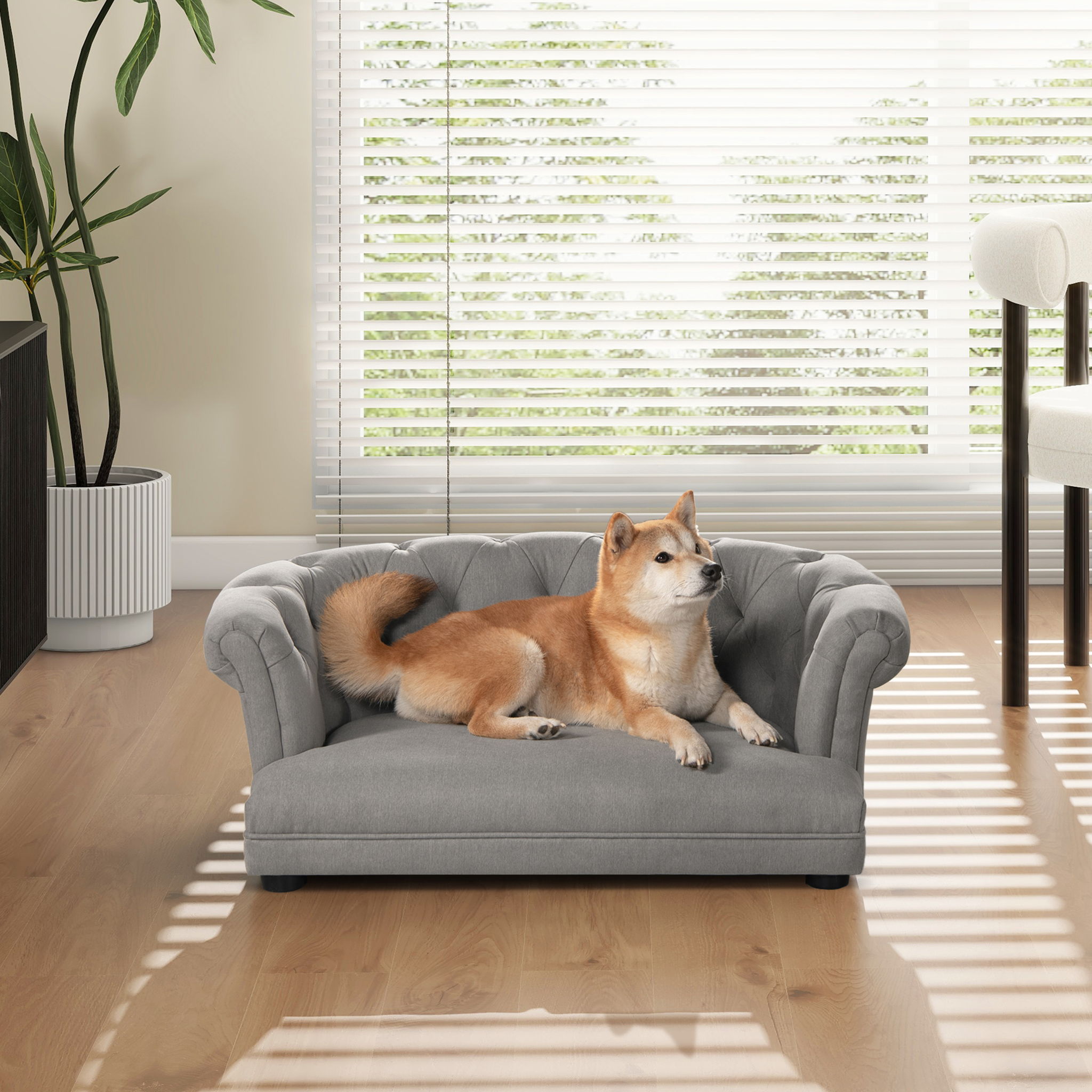 Kiki - Chesterfield Dog Sofa Bed Medium - Dog Beds, Cat Beds by Jennif