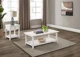 Payne - Coffee And 1-Drawer End Table Set White 2 Pc. Coffee Table, End Table by Coaster Fine Furniture | Bel Furniture