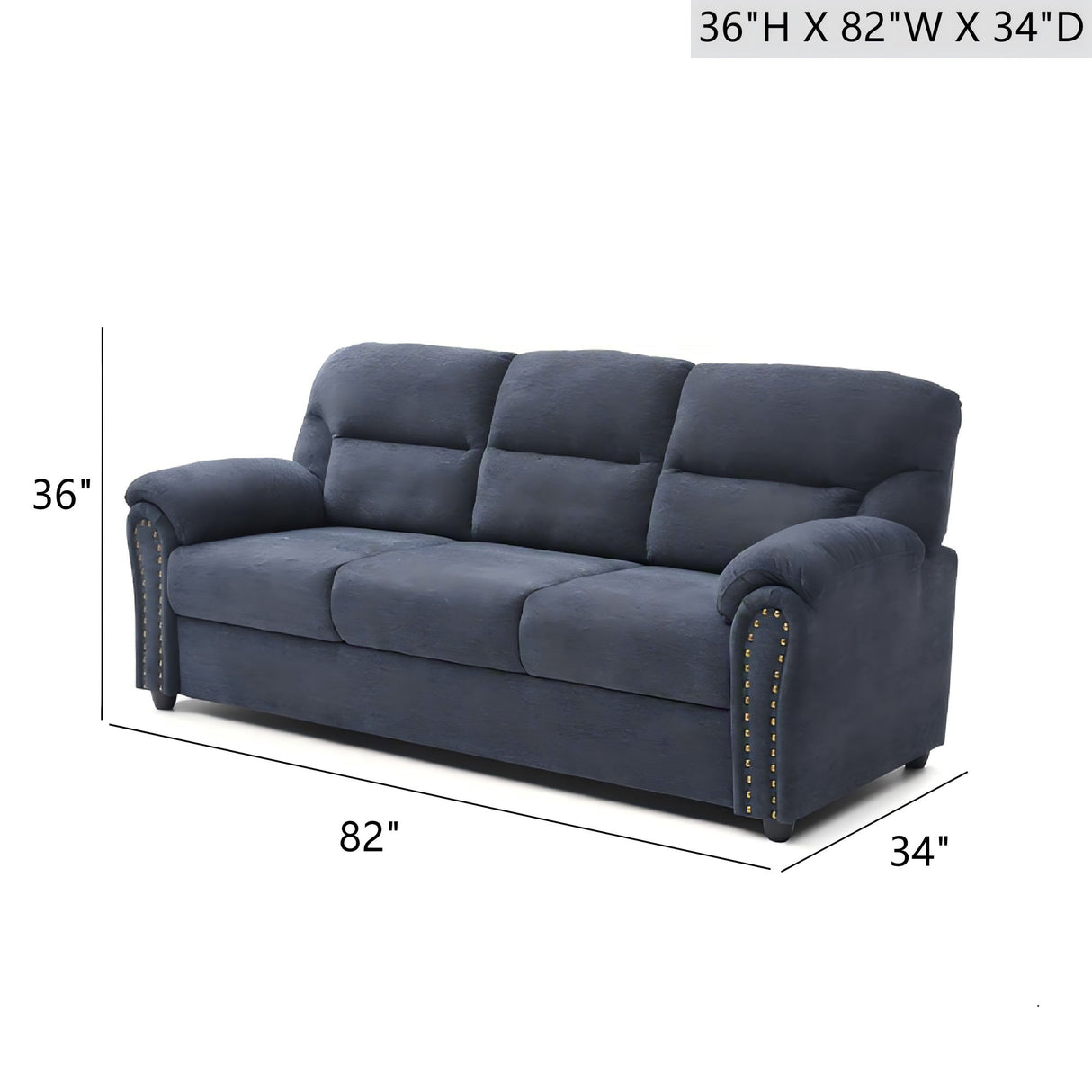 Hamilton - Sofa With Nailhead Trim