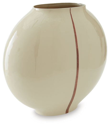 Sheabourne - Vase Beige 14''W x 8''D x 13''H by Signature Design by Ashley® | Bel Furniture