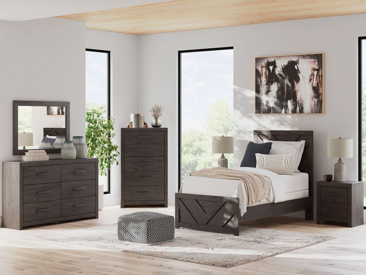 Prendonea - Panel Bedroom Set Dark Gray by Signature Design by Ashley® | Bel Furniture