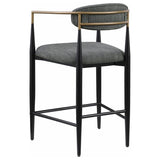 Tina - Metal Counter Height Bar Stool With Upholstered Back And Seat (Set of 2) by Coaster Fine Furniture | Bel Furniture
