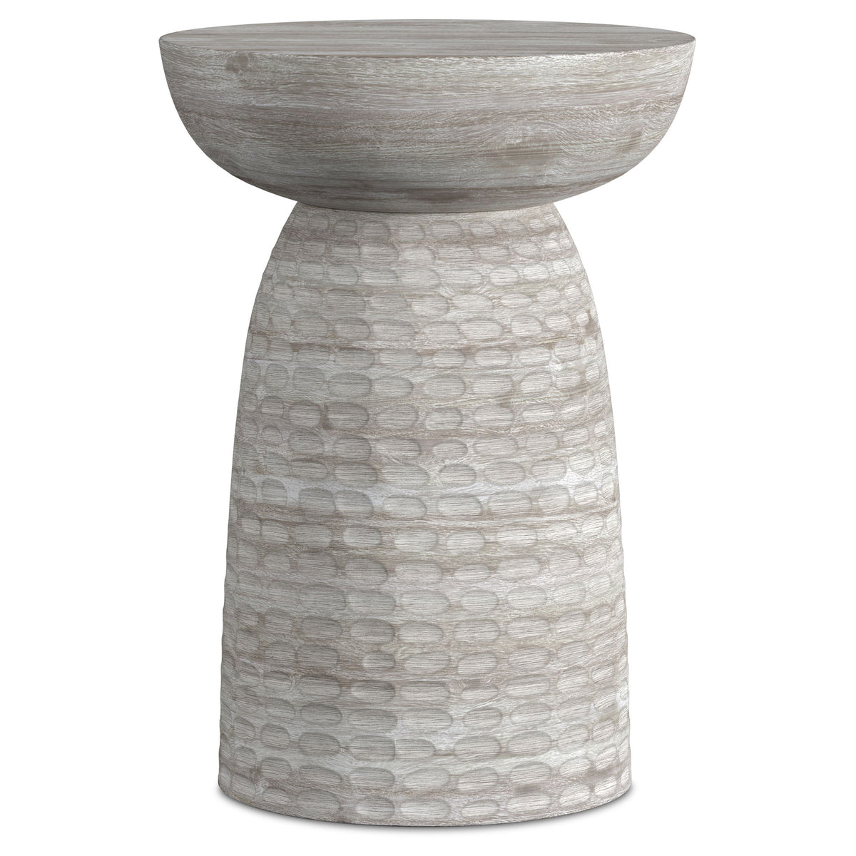 Boyd - Handcrafted Wooden Accent Table White by Simpli-Home | Bel Furniture
