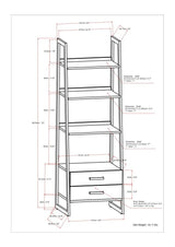 Sawhorse - Handcrafted Ladder Shelf With Storage
