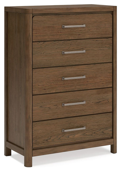 Cabalynn - Light Brown - Five Drawer Chest by Signature Design by Ashley® | Bel Furniture