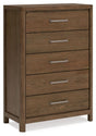Cabalynn - Light Brown - Five Drawer Chest by Signature Design by Ashley® | Bel Furniture