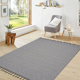 Guros - 6' X 9' Geometric Indoor / Outdoor Area Rug - White