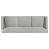 Vaughn - Fabric Upholstered Flared Arm Sofa - Gray