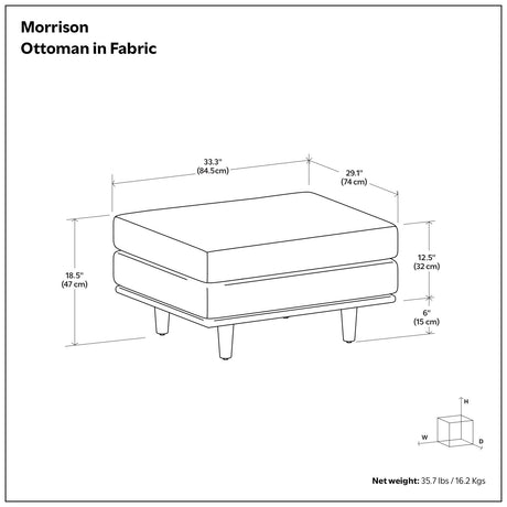 Morrison - Handcrafted Ottoman - view 53