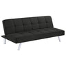 Joel - Upholstered Tufted Convertible Sofa Bed Black by CoasterEveryday | Bel Furniture