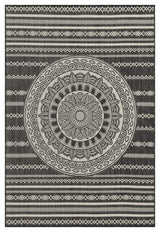 Sunshine - 5'3" X 7'3" Indoor, Outdoor Area Rug - Anthracite - Polypropylene