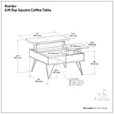 Hunter - Handcrafted Lift Top Coffee Table