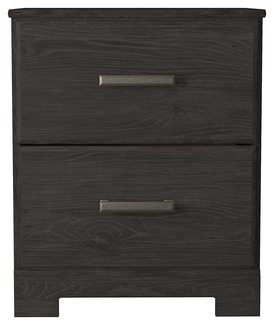Belachime - Charcoal - Two Drawer Night Stand by Signature Design by Ashley® | Bel Furniture