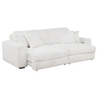 Jacana - Corduroy Upholstered Dual Power Chaise Sofa