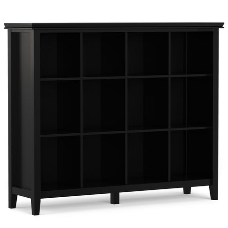 Artisan - Cube Storage Black 15.75"W x 57"D x 48"H by Simpli-Home | Bel Furniture