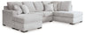 Gabyleigh - Sectional Gray 2 Pc. Left Arm Facing Chaise Sectional by Benchcraft® | Bel Furniture