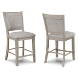 Fulton - Counter Height Chair (Set of 2) - White Oak by Crown Mark | Bel Furniture