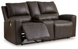 Boxmere - 3 Pc. - Power Reclining Sofa, Power Reclining Loveseat With Console, Power Rocker Recliner - Storm