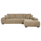 Octavia - Upholstered Sectional Chaise Sofa by Coaster Fine Furniture | Bel Furniture