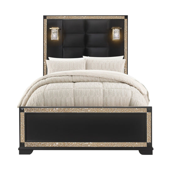 Lively - Bed With Lamps, Elegant Design
