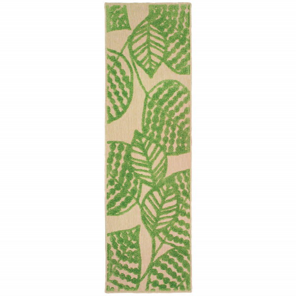 Floral Outdoor / Indoor Area Rug - Green