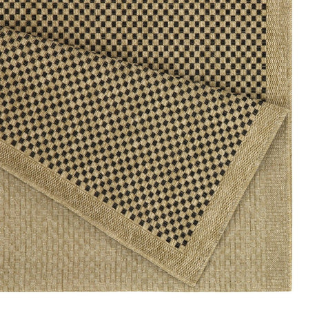 Earth - 5'3" X 7'3" Indoor, Outdoor Area Rug, Polypropylene - Jute / Black - view 4