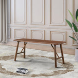 Molly - Bench - Walnut Brown by Ashcroft Furniture | Bel Furniture