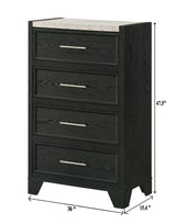 Lamar - Chest - Black by Crown Mark | Bel Furniture