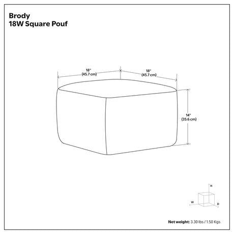 Brody - Versatile Square Pouf - view 28