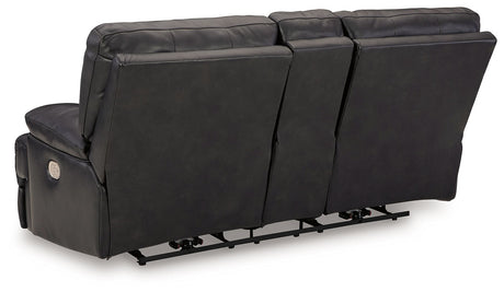 Mountainous - Eclipse - Power Reclining Loveseat With Console /Adj Headrest by Signature Design by Ashley® | Bel Furniture