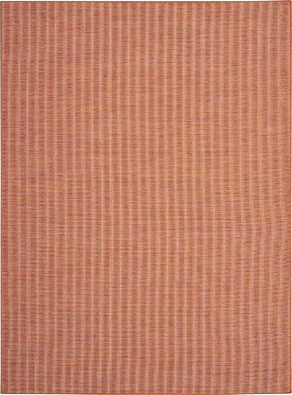 8' X 10' Power Loom Area Rug - Rust