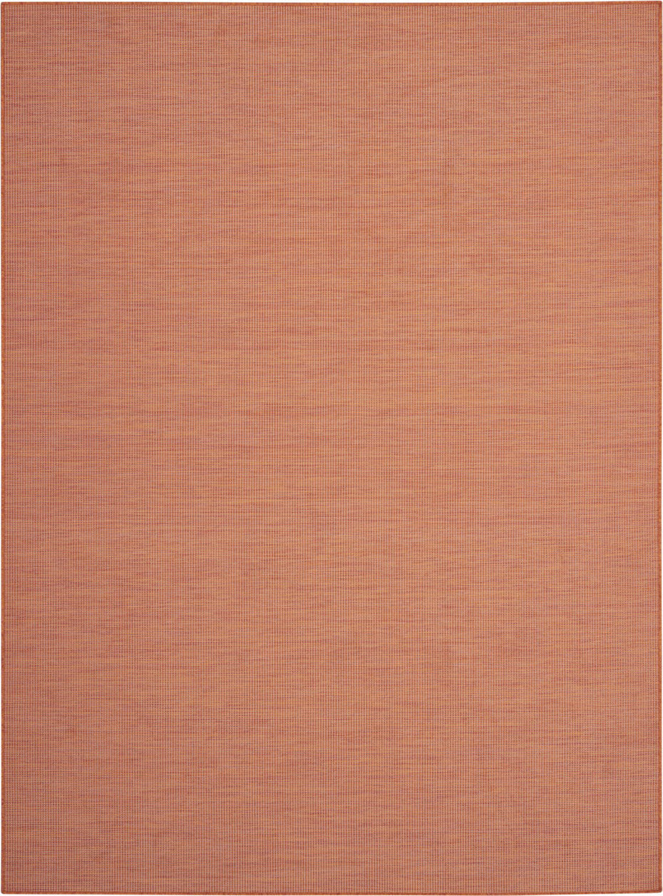 8' X 10' Power Loom Area Rug - Rust