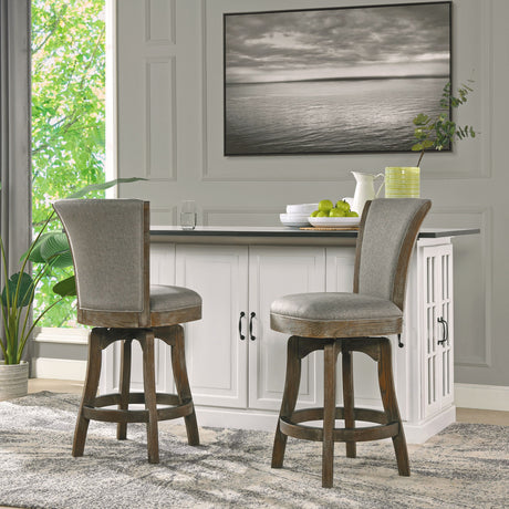 Henry - Armless Swivel Counter Height Bar Stool - view 25