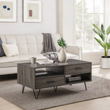Modern Hairpin Leg Coffee Table by Walker Edison | Bel Furniture