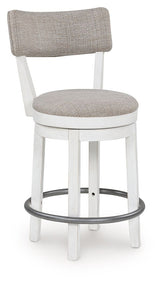 Robbinsdale - Upholstered Swivel Barstool (Set of 2) - Antique White
