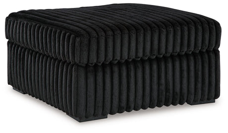 Midnight-Madness - Oversized Accent Ottoman Black by Signature Design by Ashley® | Bel Furniture