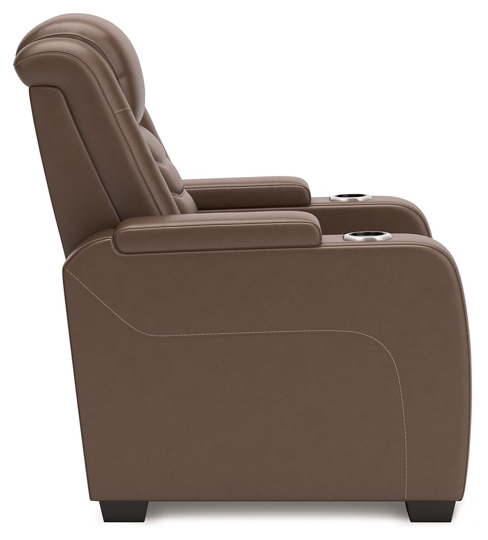High Impact - Tobacco - Power Recliner / Adj Headrest by Signature Design by Ashley® | Bel Furniture