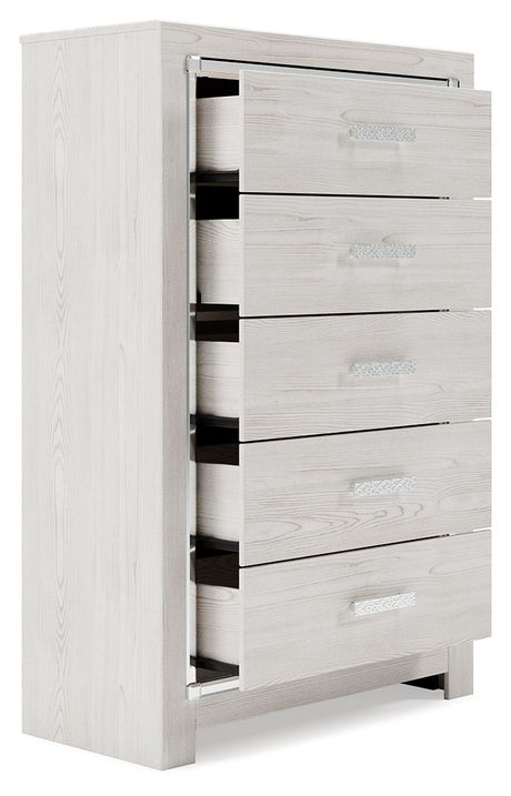 Altyra - White - Five Drawer Chest by Signature Design by Ashley® | Bel Furniture