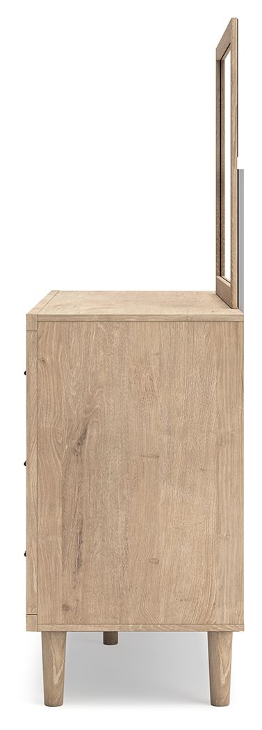 Cielden - Two-Tone - Dresser And Mirror by Signature Design by Ashley® | Bel Furniture