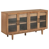 Middleton - 4-Door Sideboard Server With Dual Drawers Light Brown by Coaster Fine Furniture | Bel Furniture