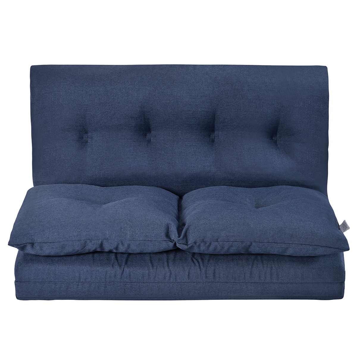 Floor Couch And Sofa Fabric Folding Chaise Lounge - Navy Blue