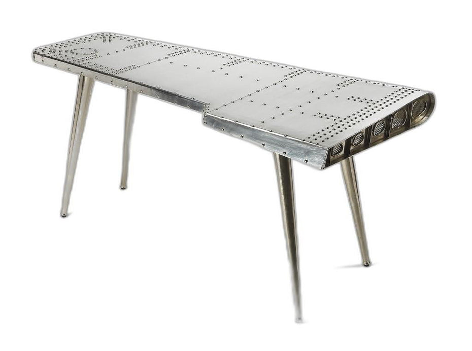 Metal Writing Desk - Silver