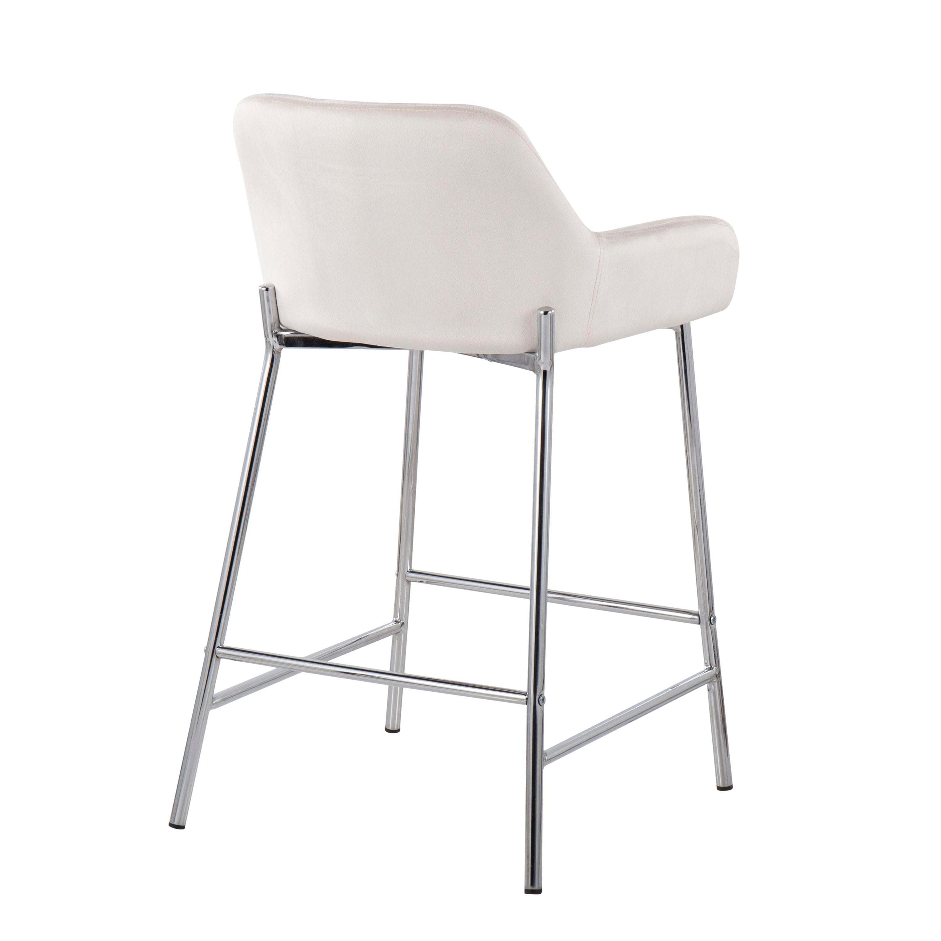 Daniella - Contemporary Fixed Height Counter Stool (Set of 2)