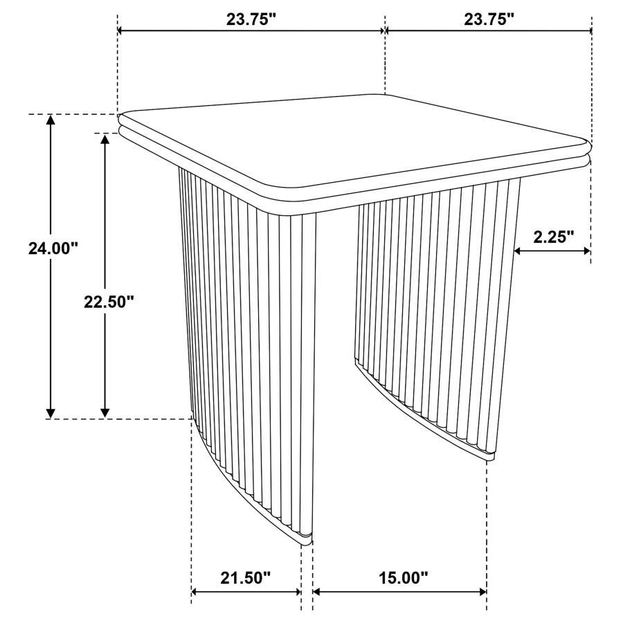 Adina - Wood Coffee Table Set