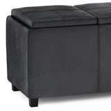 Avalon - Multi Functional Storage Ottoman by Simpli-Home | Bel Furniture