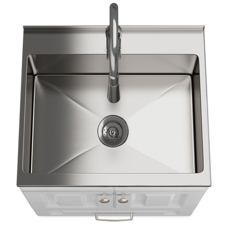 Lawrence - Laundry Cabinet With Faucet And Stainless Steel Sink - view 15