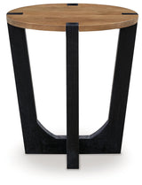 Hanneforth - Brown - Round End Table by Signature Design by Ashley® | Bel Furniture