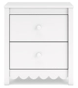 Hallityn - White - Two Drawer Night Stand by Signature Design by Ashley® | Bel Furniture