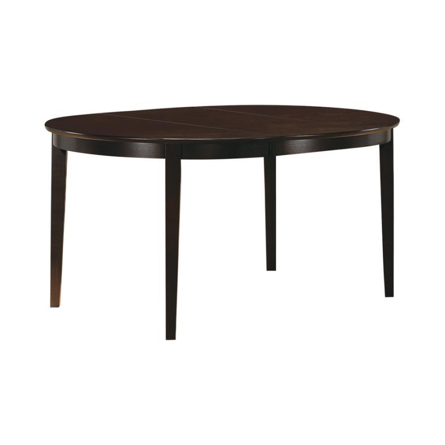 Gabriel - Oval Extension Leaf Dining Table - Cappuccino