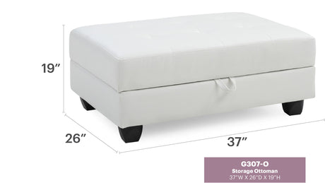 Stylish Storage Contemporary Ottoman - view 21